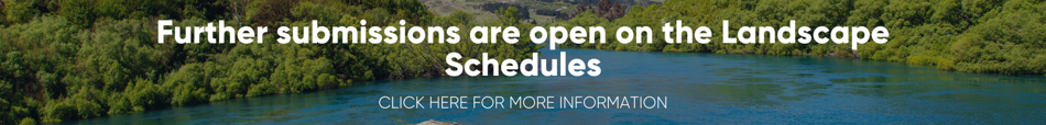 Submissions for Landscape Schedules banner