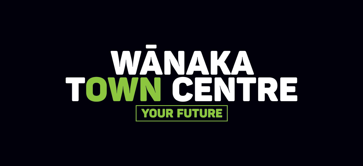 Wanaka Town Centre Masterplan Logo On Black