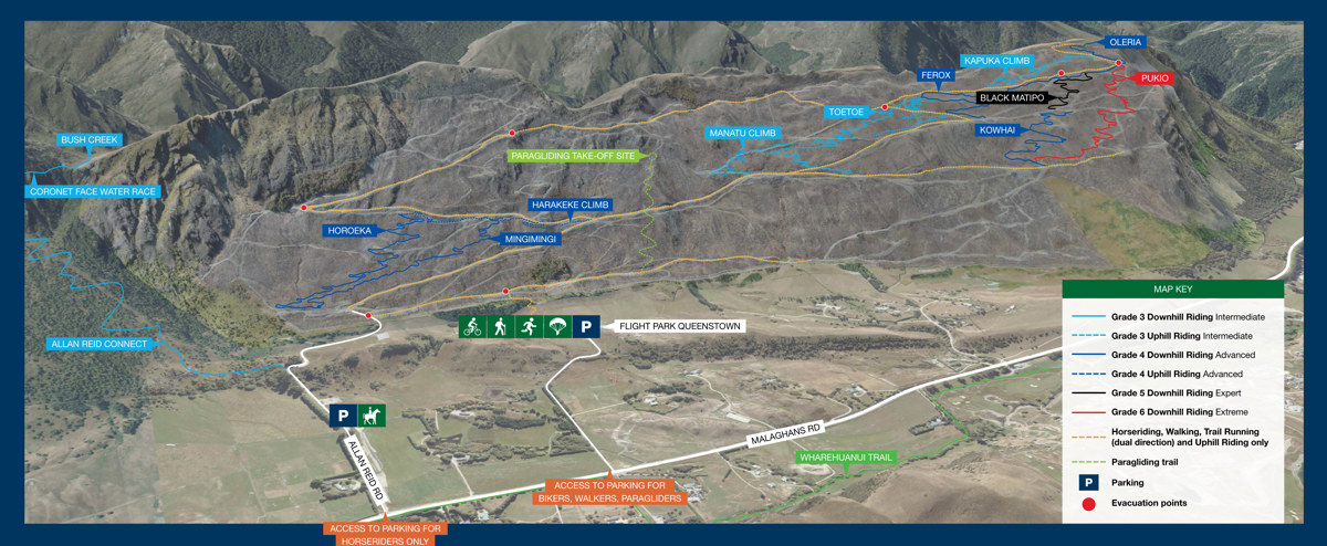 QLDC Project Tohu Coronet Forest Trail Map Signage WEB