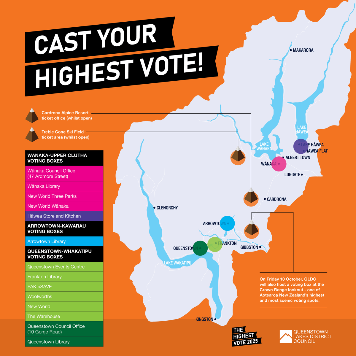 QLDC Elections Cast Your Highest Vote Social Graphics Aug25 VOTING MAP