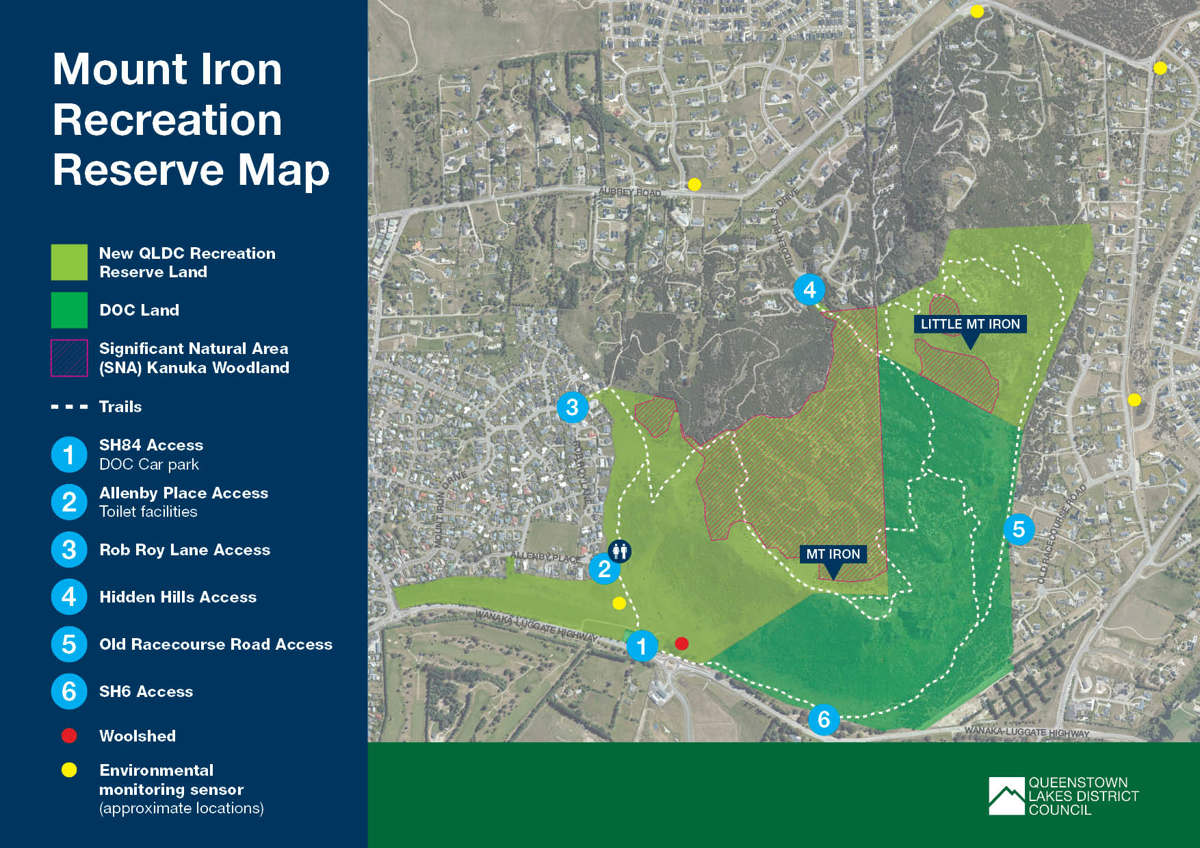 QLDC Mt Iron Reserve Map A4 Nov23 WEB