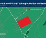 QLDC Rabbit Control Operation A4 Map Ballantyne Road Jul22 V2