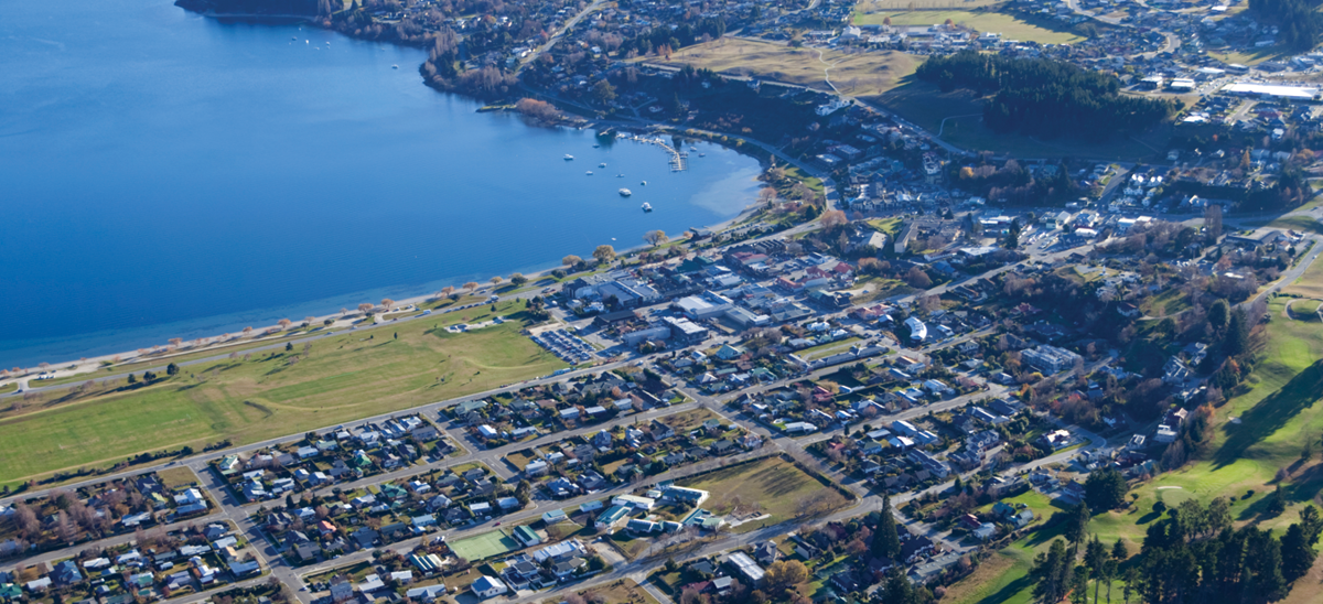 Wanaka CBD From Above